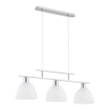 Lestenec na vrvici SONATA 3xE27/60W/230V sijajni krom