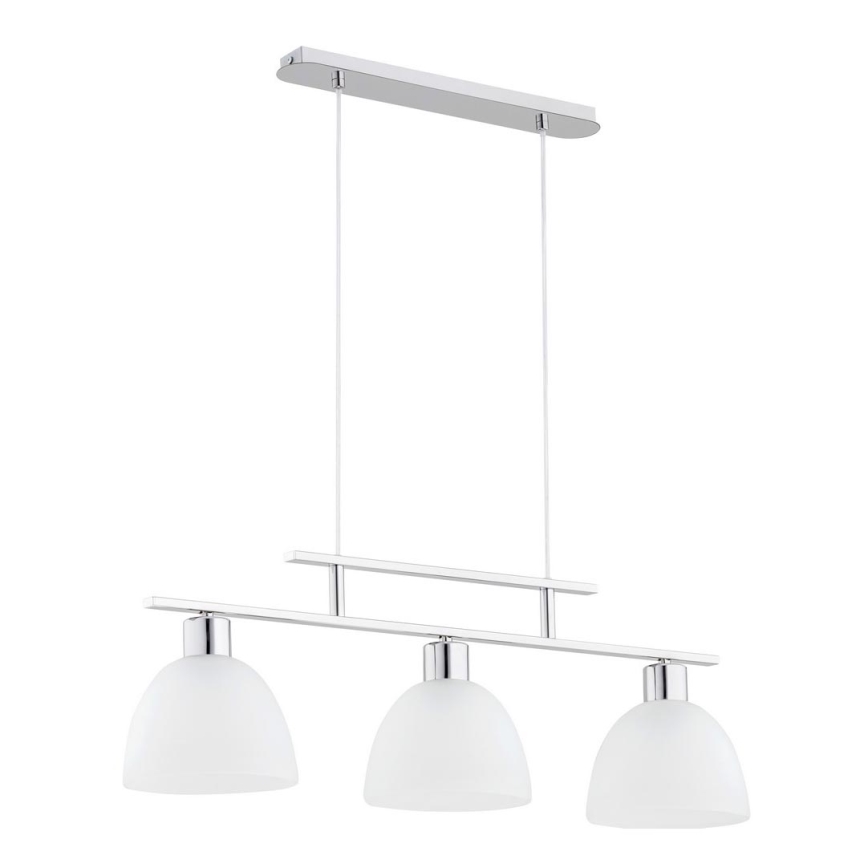 Lestenec na vrvici SONATA 3xE27/60W/230V sijajni krom