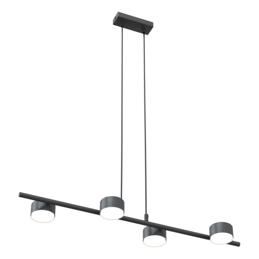 Lestenec na vrvici SORA 4xGX53/12W/230V črna