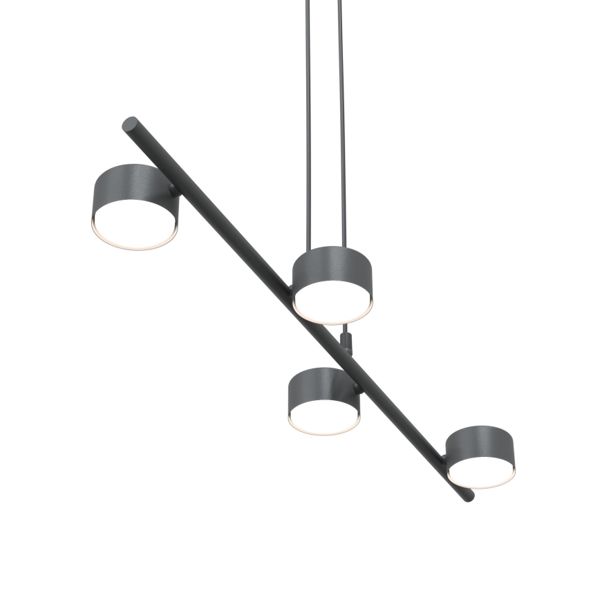 Lestenec na vrvici SORA 4xGX53/12W/230V črna