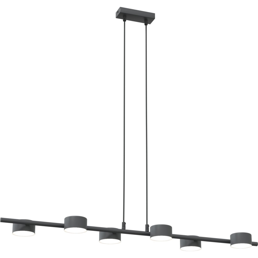 Lestenec na vrvici SORA 6xGX53/12W/230V črna