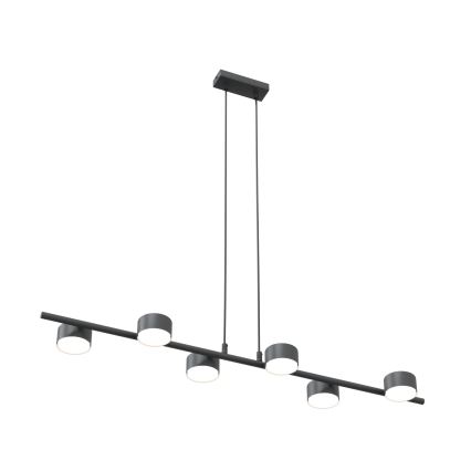 Lestenec na vrvici SORA 6xGX53/12W/230V črna