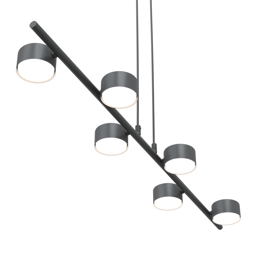 Lestenec na vrvici SORA 6xGX53/12W/230V črna