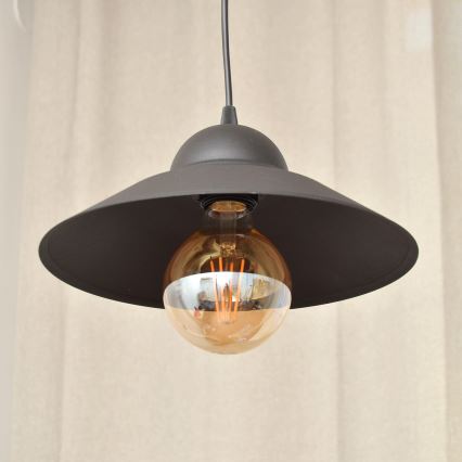 Lestenec na vrvici SORAPIS 1xE27/15W/230V črna