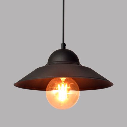 Lestenec na vrvici SORAPIS 1xE27/15W/230V črna
