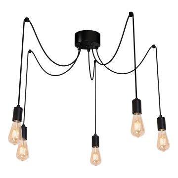 Lestenec na vrvici SPINDEL 5xE27/60W/230V spider
