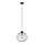 Lestenec na vrvici STARLIGHT 1xE27/15W/230V črna/srebrna