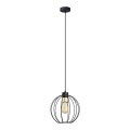 Lestenec na vrvici STARLIGHT 1xE27/15W/230V črna/zlata