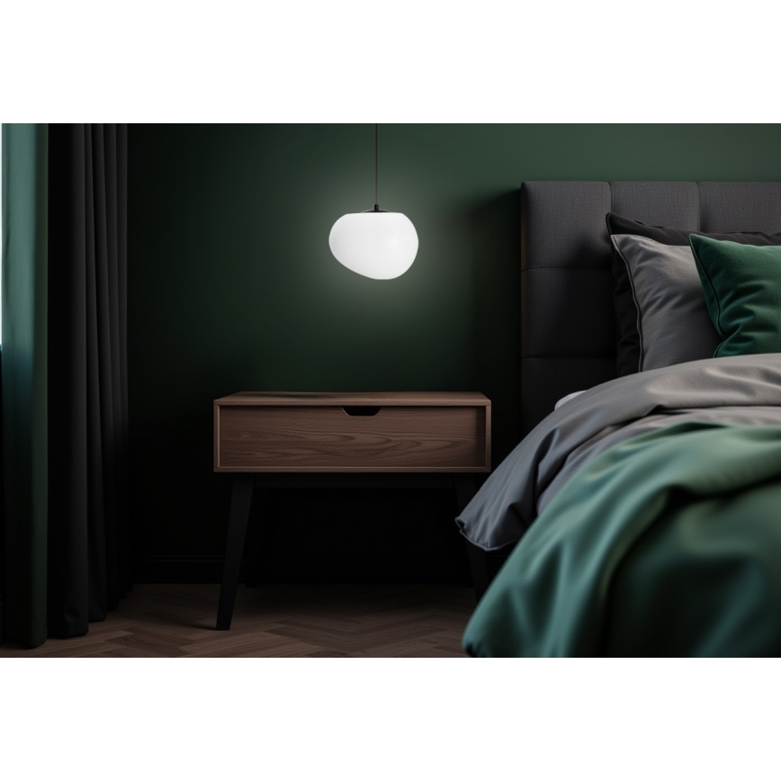 Lestenec na vrvici STONES 1xE27/40W/230V pr. 25 cm