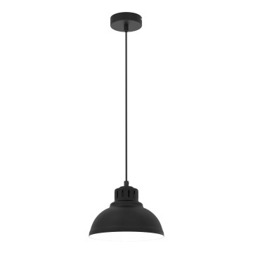 Lestenec na vrvici SVEN 1xE27/15W/230V črna