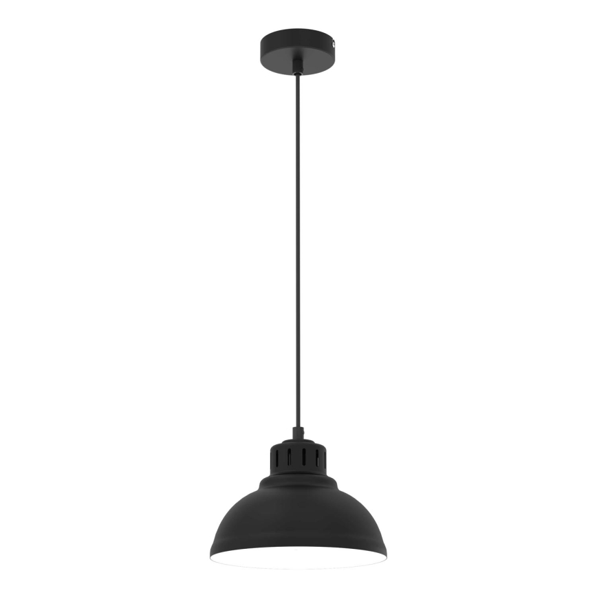 Lestenec na vrvici SVEN 1xE27/15W/230V črna