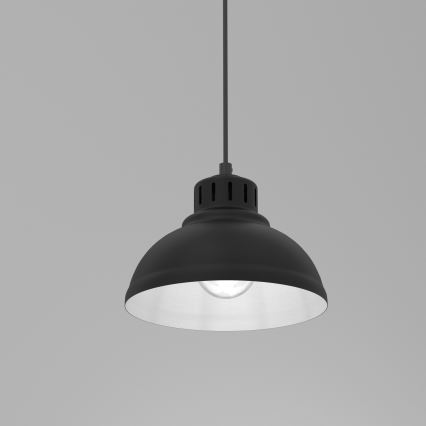 Lestenec na vrvici SVEN 1xE27/15W/230V črna