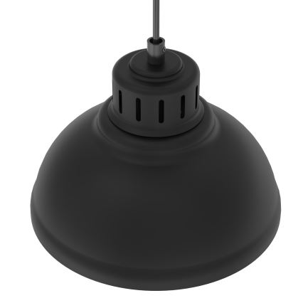 Lestenec na vrvici SVEN 1xE27/15W/230V črna
