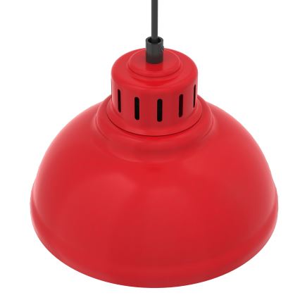 Lestenec na vrvici SVEN 1xE27/15W/230V rdeča
