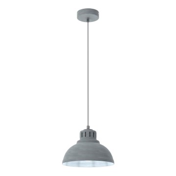 Lestenec na vrvici SVEN 1xE27/15W/230V siva