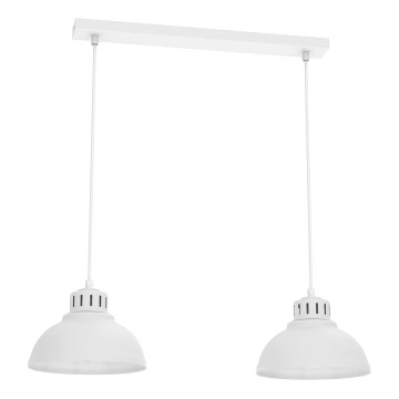 Lestenec na vrvici SVEN 2xE27/15W/230V bela