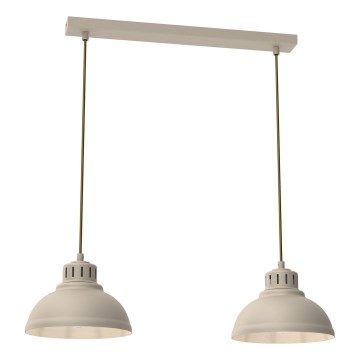 Lestenec na vrvici SVEN 2xE27/15W/230V bež