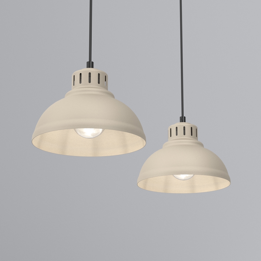 Lestenec na vrvici SVEN 2xE27/15W/230V bež