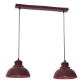 Lestenec na vrvici SVEN 2xE27/15W/230V bordo