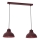 Lestenec na vrvici SVEN 2xE27/15W/230V bordo