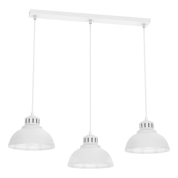 Lestenec na vrvici SVEN 3xE27/15W/230V bela
