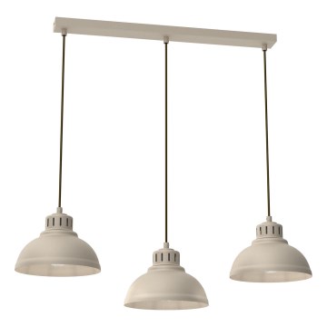 Lestenec na vrvici SVEN 3xE27/15W/230V bež