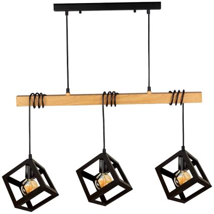 Lestenec na vrvici SWEDEN 3xE27/20W/230V