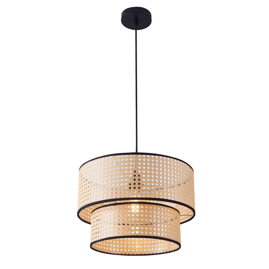 Lestenec na vrvici TAKARA 1xE27/20W/230V pr. 40 cm bež