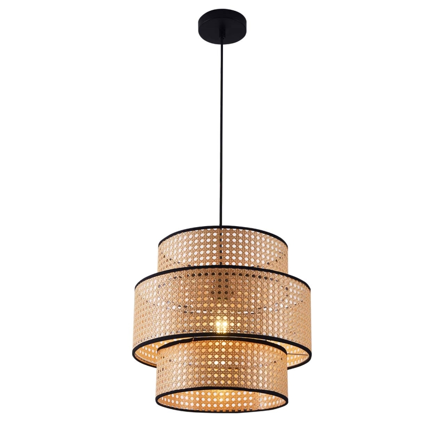 Lestenec na vrvici TAKARA 1xE27/20W/230V pr. 40 cm bež