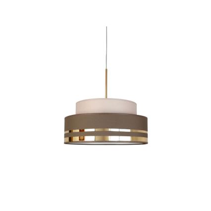 Lestenec na vrvici TAMI 1xE27/60W/230V bež/rjava/zlata