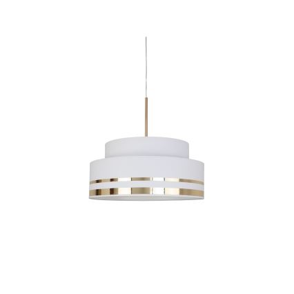 Lestenec na vrvici TAMI 1xE27/60W/230V krem barva/zlata