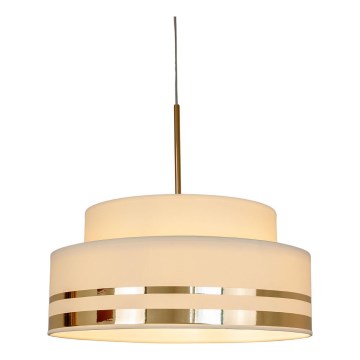 Lestenec na vrvici TAMI 1xE27/60W/230V pr. 40 cm bež/zlata