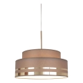 Lestenec na vrvici TAMI 1xE27/60W/230V pr. 40 cm rjava/zlata