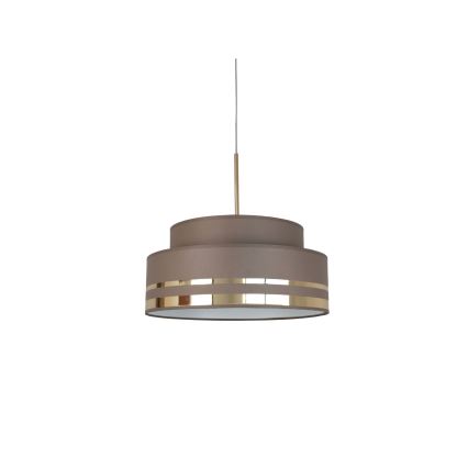 Lestenec na vrvici TAMI 1xE27/60W/230V rjava/zlata