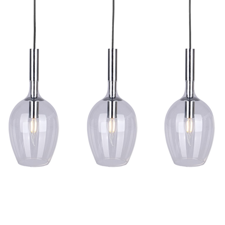 Lestenec na vrvici TANGO 3xE14/40W/230V prozoren