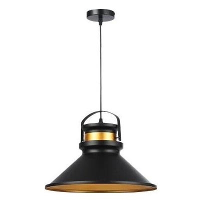Lestenec na vrvici TAO 1xE27/60W/230V pr. 37 cm črna