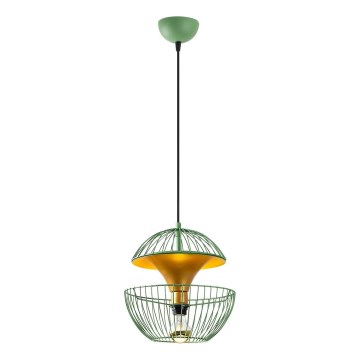 Lestenec na vrvici TELMANDER 1xE27/40W/230V zelena