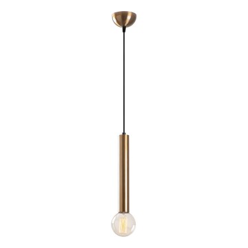 Lestenec na vrvici TEMPO 1xE27/40W/230V, zlate barve
