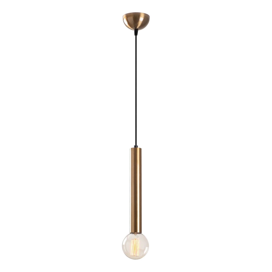Lestenec na vrvici TEMPO 1xE27/40W/230V, zlate barve