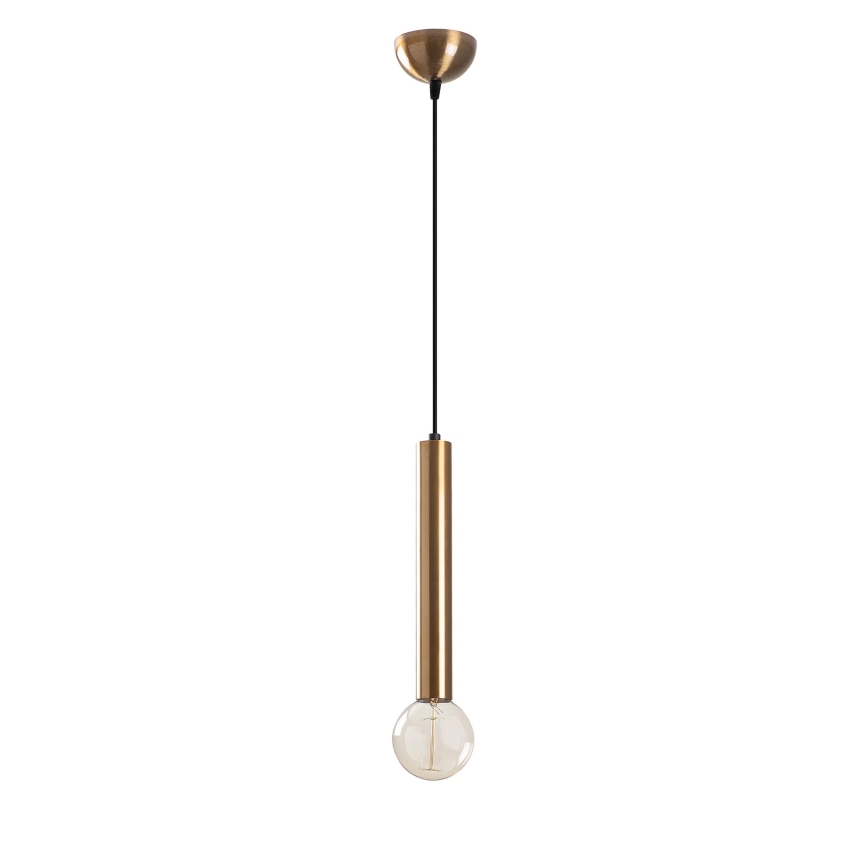 Lestenec na vrvici TEMPO 1xE27/40W/230V, zlate barve