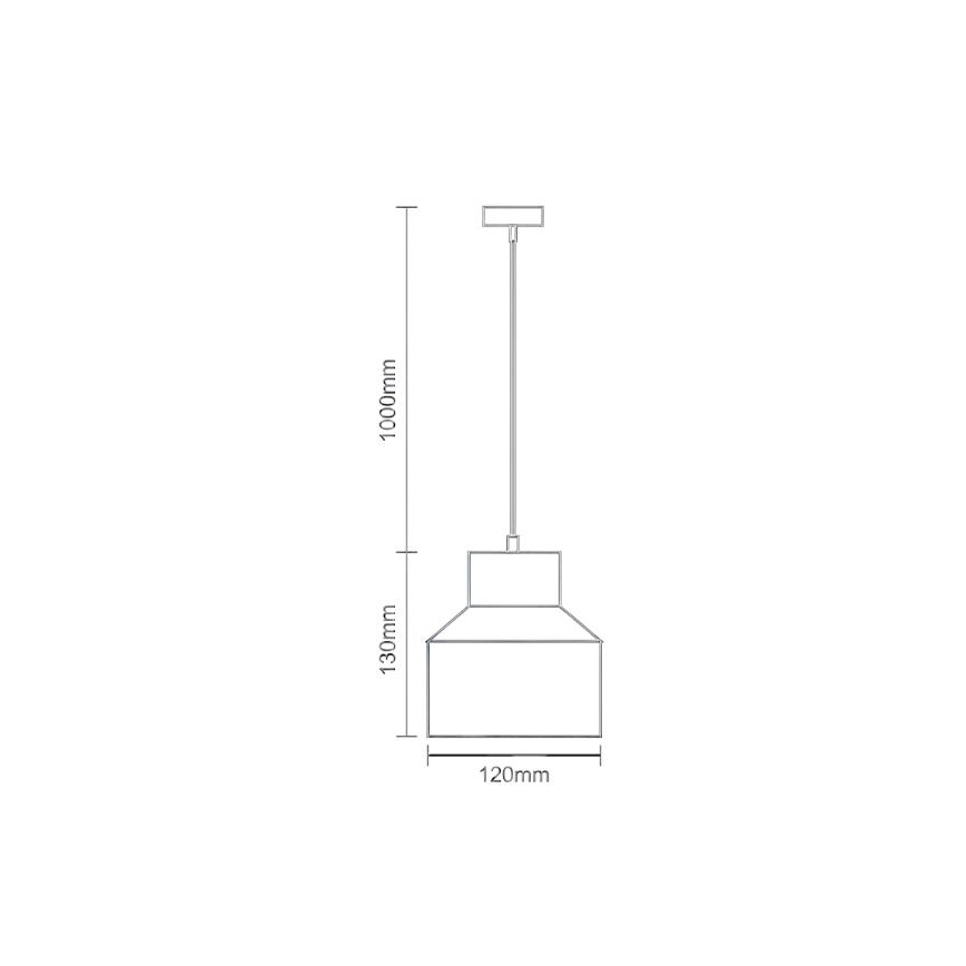 Lestenec na vrvici TERRAZZO 1xE27/60W/230V pr. 12 cm krem barva