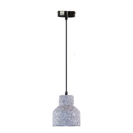 Lestenec na vrvici TERRAZZO 1xE27/60W/230V pr. 12 cm siva