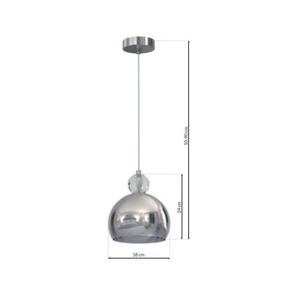 Lestenec na vrvici TOLEDO 1xE27/60W/230V
