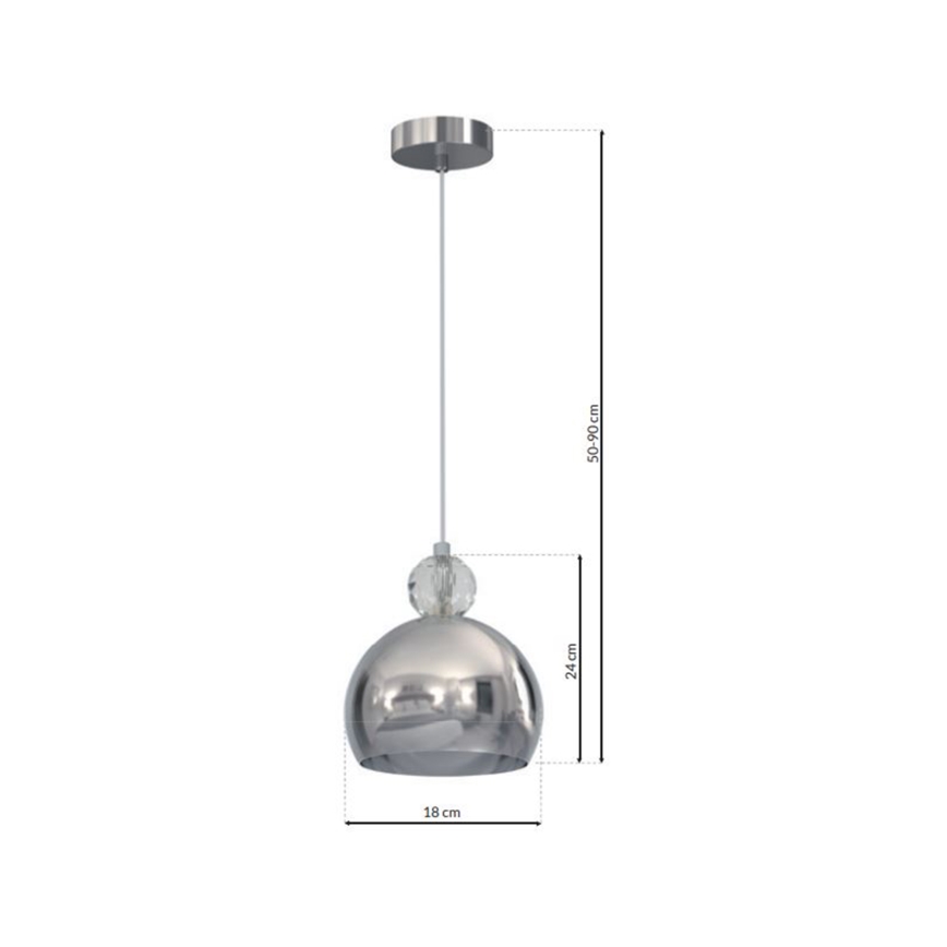Lestenec na vrvici TOLEDO 1xE27/60W/230V