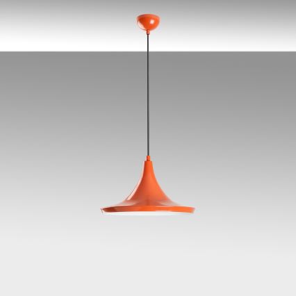 Lestenec na vrvici TOM 1xE27/40W/230V oranžna