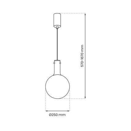 Lestenec na vrvici TORONTO 1xGU10/8W/230V krom