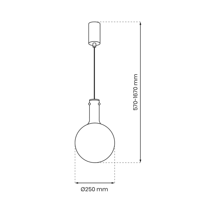 Lestenec na vrvici TORONTO 1xGU10/8W/230V sijajni krom
