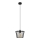 Lestenec na vrvici TORRI 1xE27/15W/230V pr. 23 cm črna