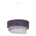 Lestenec na vrvici TRIO 1xE27/15W/230V antracit/siva/bela