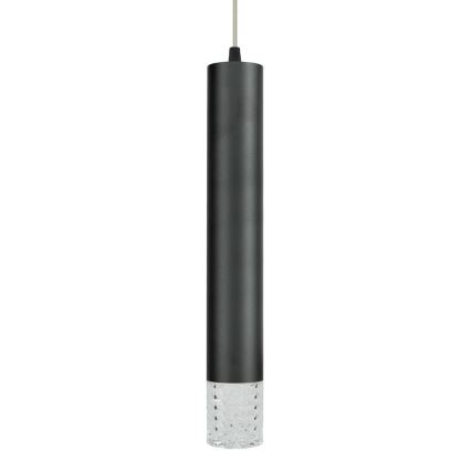 Lestenec na vrvici TUBI 1xGU10/8W/230V črna